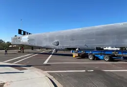 B-52 Bomber Moved Through Town 20220106 03