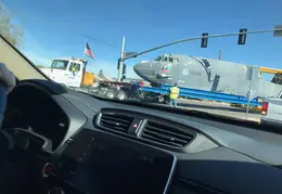 B-52 Bomber Moved Through Town 20220106 07