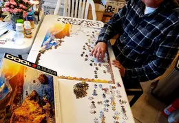 Ernie Doing A Puzzle 20211228