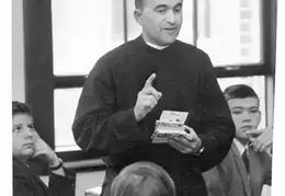 Father Jim DiGiacomo teaching