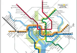 Washington DC Metro Map 8-5x11
