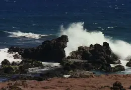 Hawaii Coast With Waves