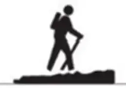 Hiker On Slight Slope