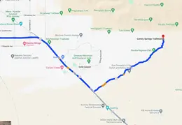 Wave Cave Trail Road Map 2