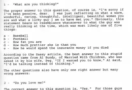 5 Questions Women Ask Men