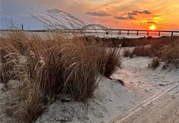 Captree State Park overlooking the Fire Island Inlet Bridge