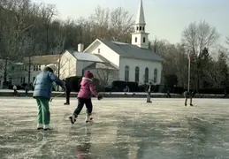 Ice Skating On A Lake 01