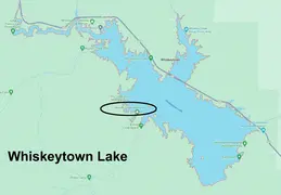 Whiskeytown Lake Map