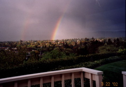 rainbow from deck